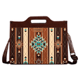 thumbnail image 1 of Wrangler Western Large Tote Bag for Women Tooled Embossed Shoulder Crossbody Handbag, Coffee-B, 1 of 1