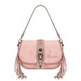 thumbnail image 1 of Wrangler Western Shoulder Bag for Women Vintage Cowgirl Crossbody Purse with Fringe, Pink, 1 of 6