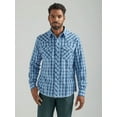 thumbnail image 1 of Wrangler Western Snap Navy Blue Plaid - Mens Shirt  - 112324669, 1 of 3