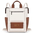 thumbnail image 1 of Wrangler Women Backpack Purse Convertible Backpack Vegan Leather Ladies Anti Theft Backpack with Adjustable Strap, Beige, 1 of 7