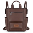 thumbnail image 1 of Wrangler Women Backpack Purse Convertible Backpack Vegan Leather Ladies Anti Theft Backpack with Adjustable Strap, Coffee, 1 of 7