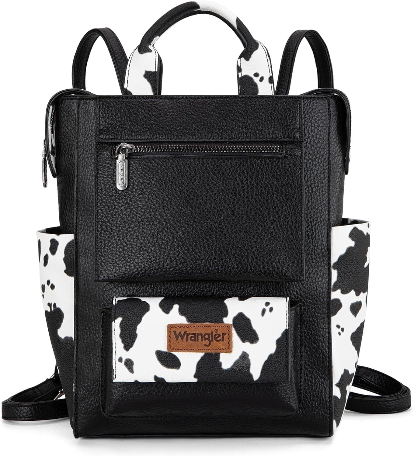 Wrangler Women Backpack Purse Convertible Backpack Vegan Leather Ladies Anti Theft Backpack with Adjustable