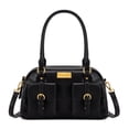 thumbnail image 1 of Wrangler Women Dome Top‑Handle Purse Medium Shoulder Handbag with Detachable Crossbody Strap, Black, 1 of 7