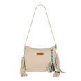 thumbnail image 1 of Wrangler Women Shoulder Crossbody Bag, Medium Western Fringe Hobo Purse, Tan, 1 of 6