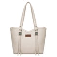 thumbnail image 1 of Wrangler Women Tote Bags Large Capacity Fashion Shoulder Handbag, Beige, 1 of 7