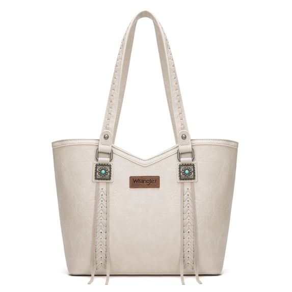 Wrangler Women Tote Bags Large Capacity Fashion Shoulder Handbag, Beige