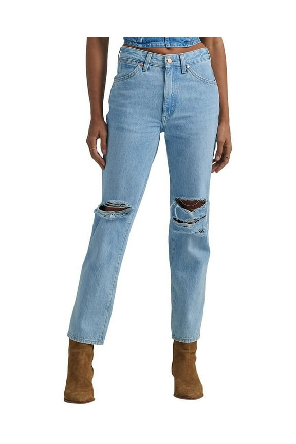 Women's Bad Intentions Wild West 603 Destructed Straight Jeans - 112334578 25W x 28L