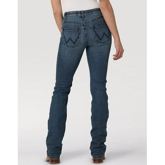 Wrangler Women's Dark Wash Mid Rise Ultimate Riding Bootcut Jeans Dark Wash 30W x 34L