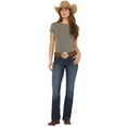 thumbnail image 1 of Wrangler Women's Women'S Dark Wash Retro Mae Jeans Indigo 3W x 32L, 1 of 5