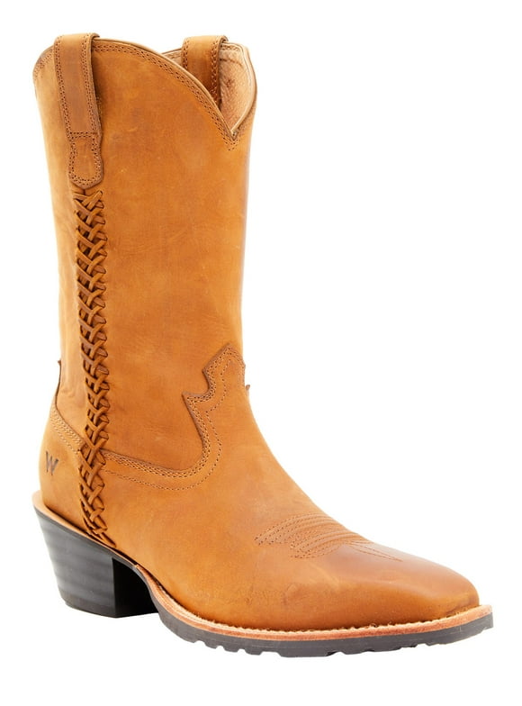 Wrangler Women's Footwear Classic Western Boot Square Toe Brown 7 1/2 M  US