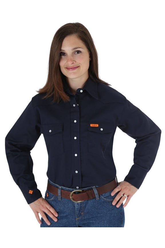 Women's Fr Lightweight Long Sleeve Shirt Navy X-