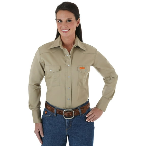 Wrangler Women's Fr Lightweight Long Sleeve Shirt - FRLW03N X-
