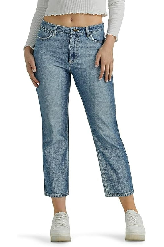 Women's High-Rise Rodeo Straight Leg Crop Jean