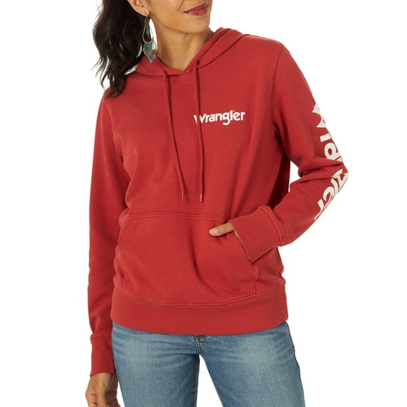 Wrangler® Women's Long Sleeve Western Logo Hoodie