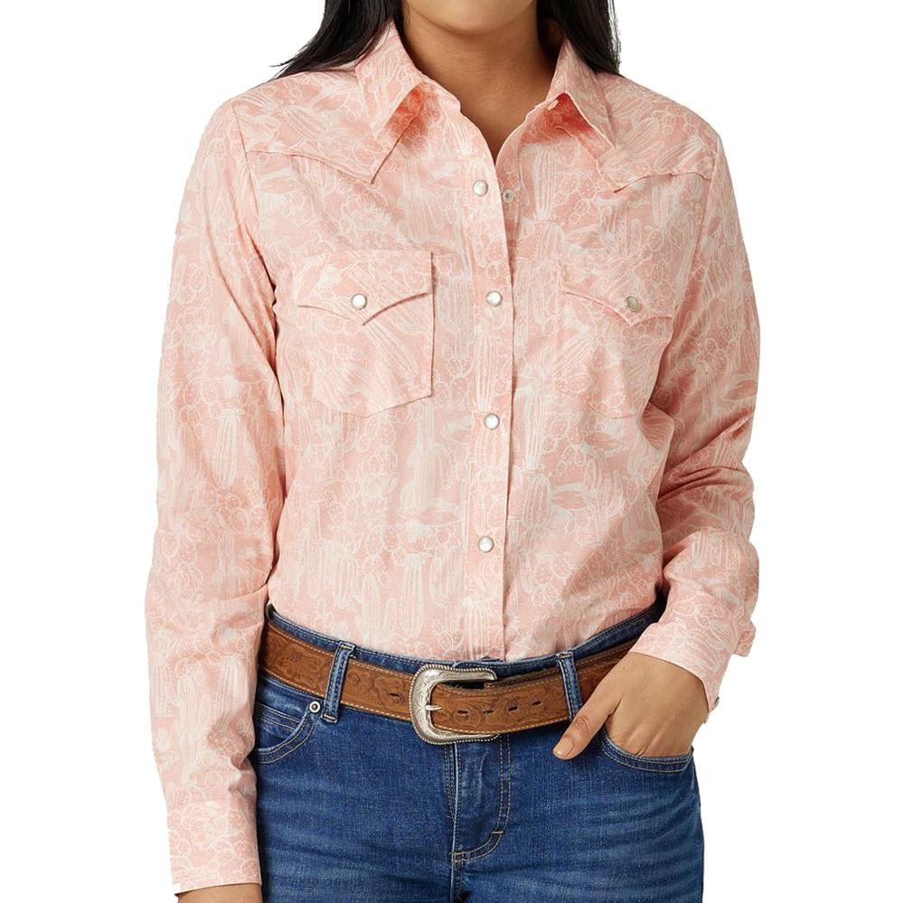 Wrangler FEMME WESTERN SHIRT - Chemisier - earth red/rouge