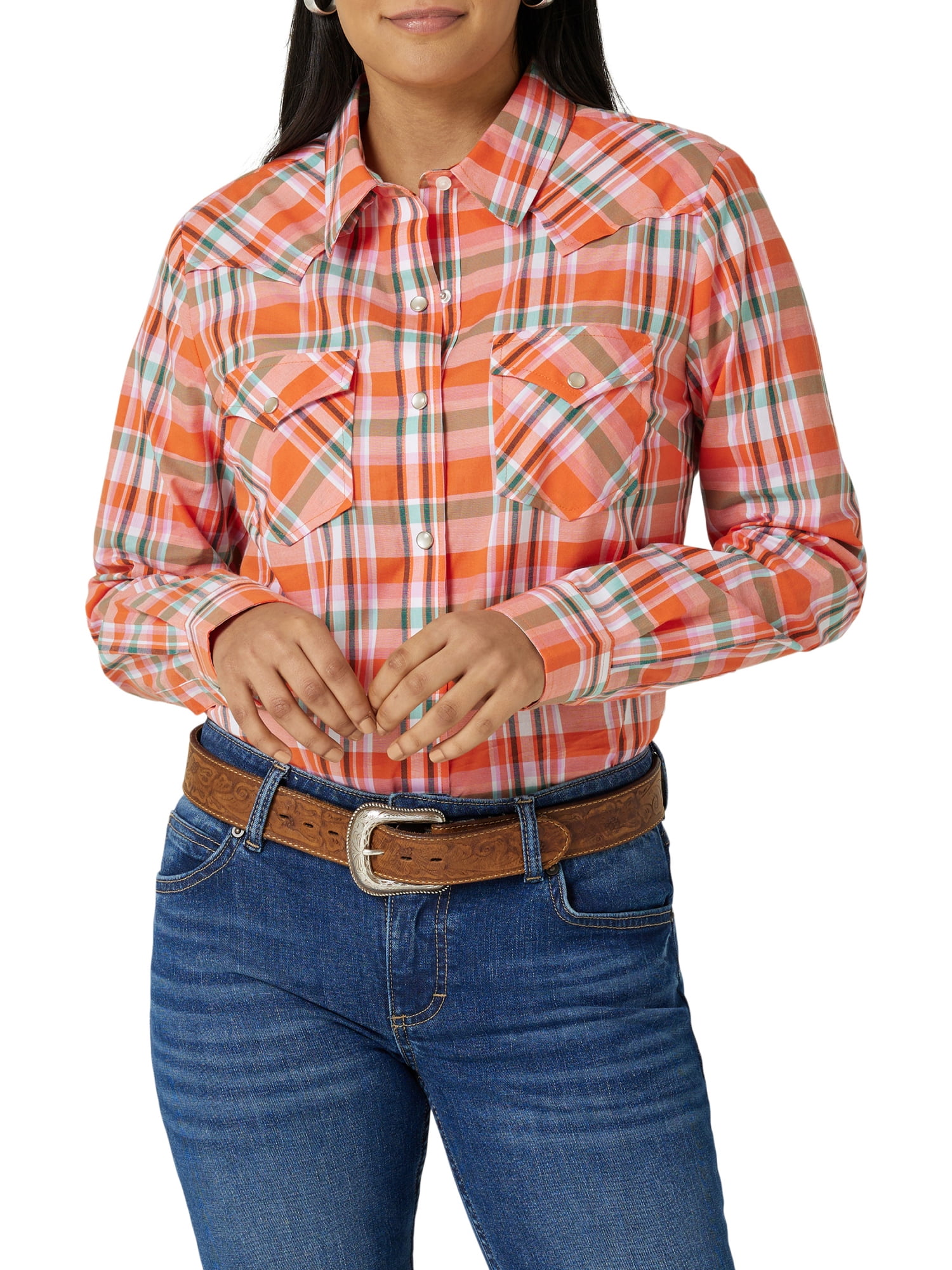 Wrangler western cheap snap shirts