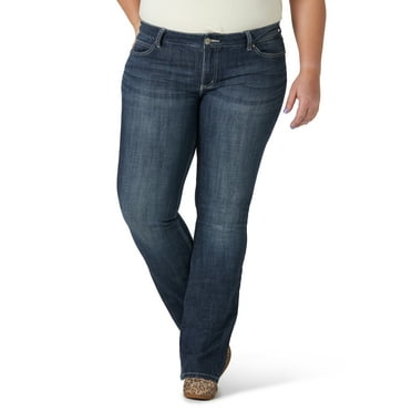 WRANGLER INSTANTLY SLIMMING JEAN IN JENNIFER AURA BOOTCUT - FRINGE