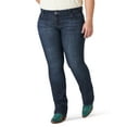 thumbnail image 1 of Wrangler Women's Plus Size Essential Mid Rise Straight Leg Jean, 1 of 6