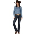 thumbnail image 1 of Wrangler Women's Q- Medium Wash Mid Rise Ultimate Riding Bootcut Jeans Medium Wash 28W x 32L, 1 of 4
