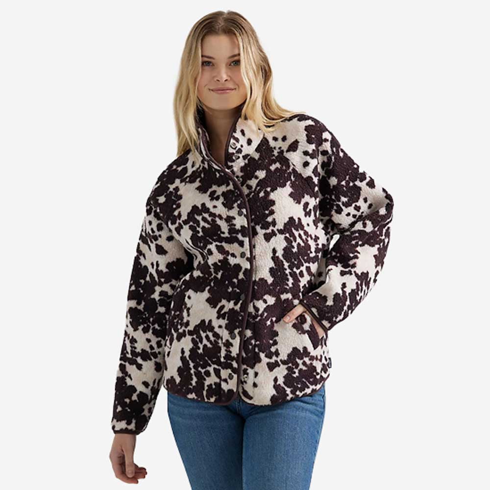 Warm short sherpa women's jacket