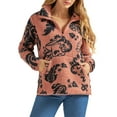 thumbnail image 1 of Wrangler® Women's Regular Fit Long Sleeve Sherpa Pullover, 1 of 4