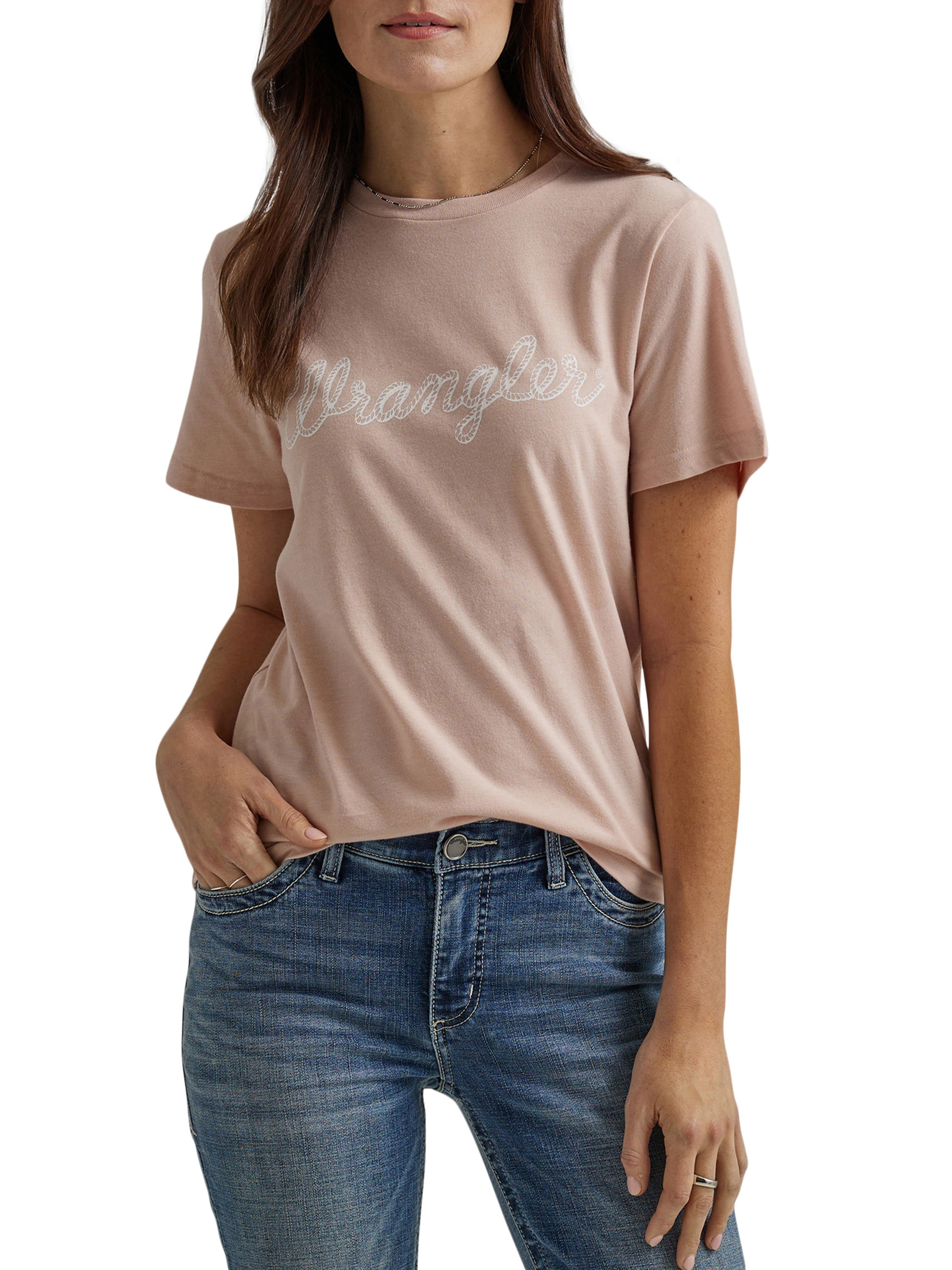 Wrangler GRAPHIC TEE - T-shirt print - faded black/zwart