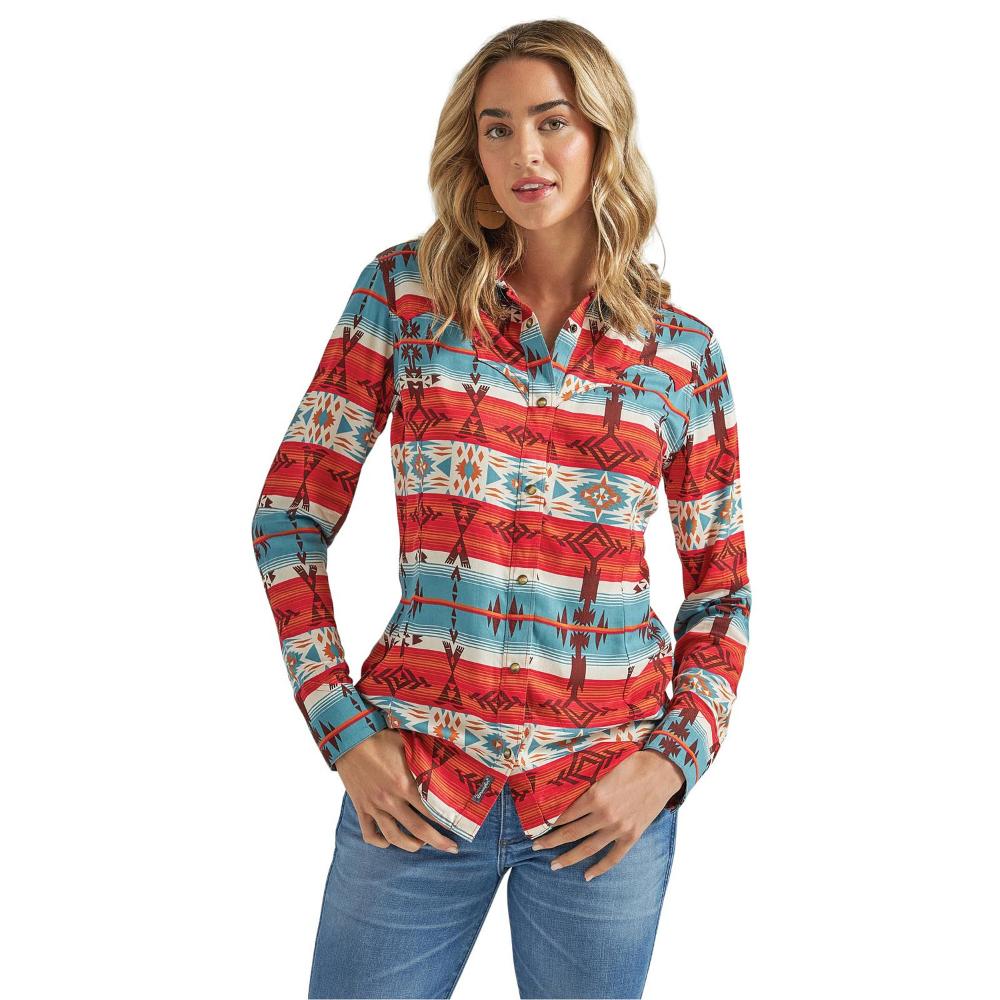 Wrangler FLARE - Jeans a zampa - earth red/rosso