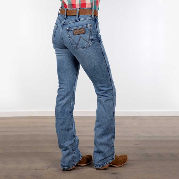 Wrangler Women's Retro Georgia Medium Wash High Rise Bailey Stretch Bootcut - 112346619 30W x 32L