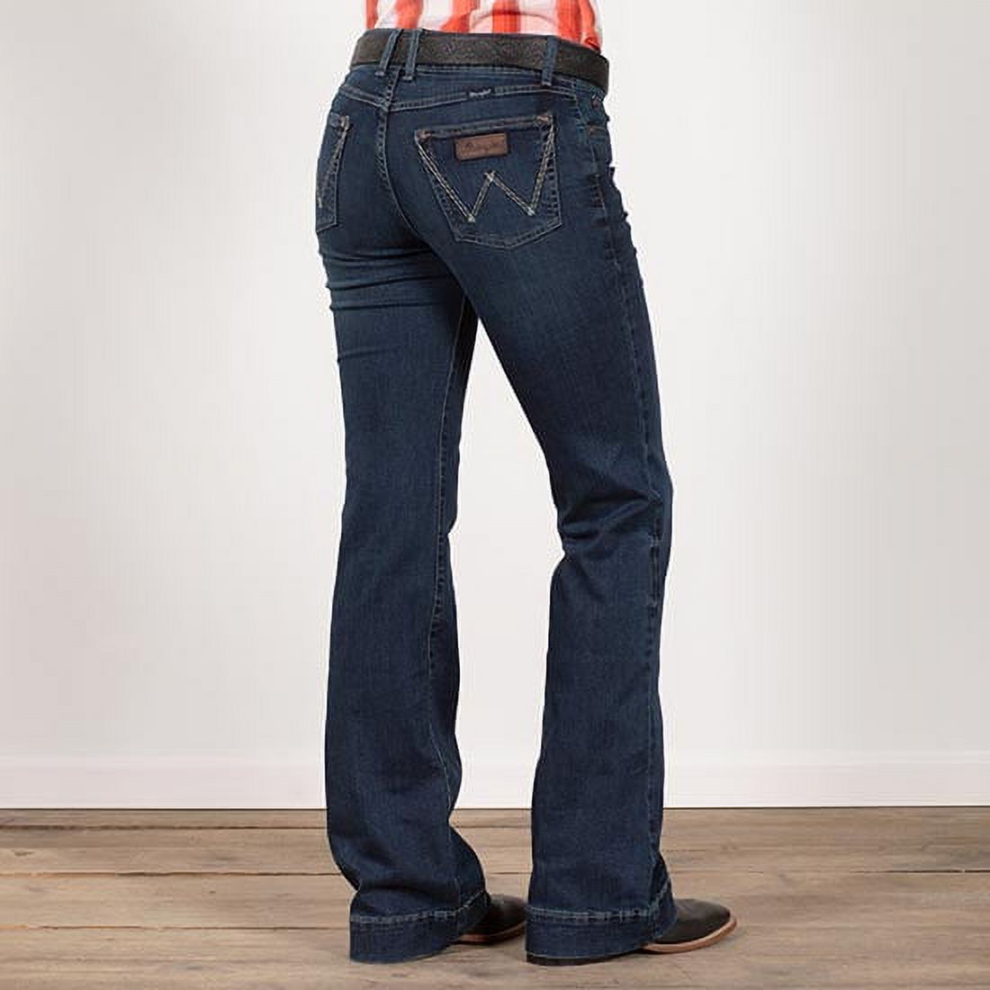 Wrangler Donna Jeans Straight Leg Stretch, Vita Media, Colore Brianna, Taglia 9W X 32L