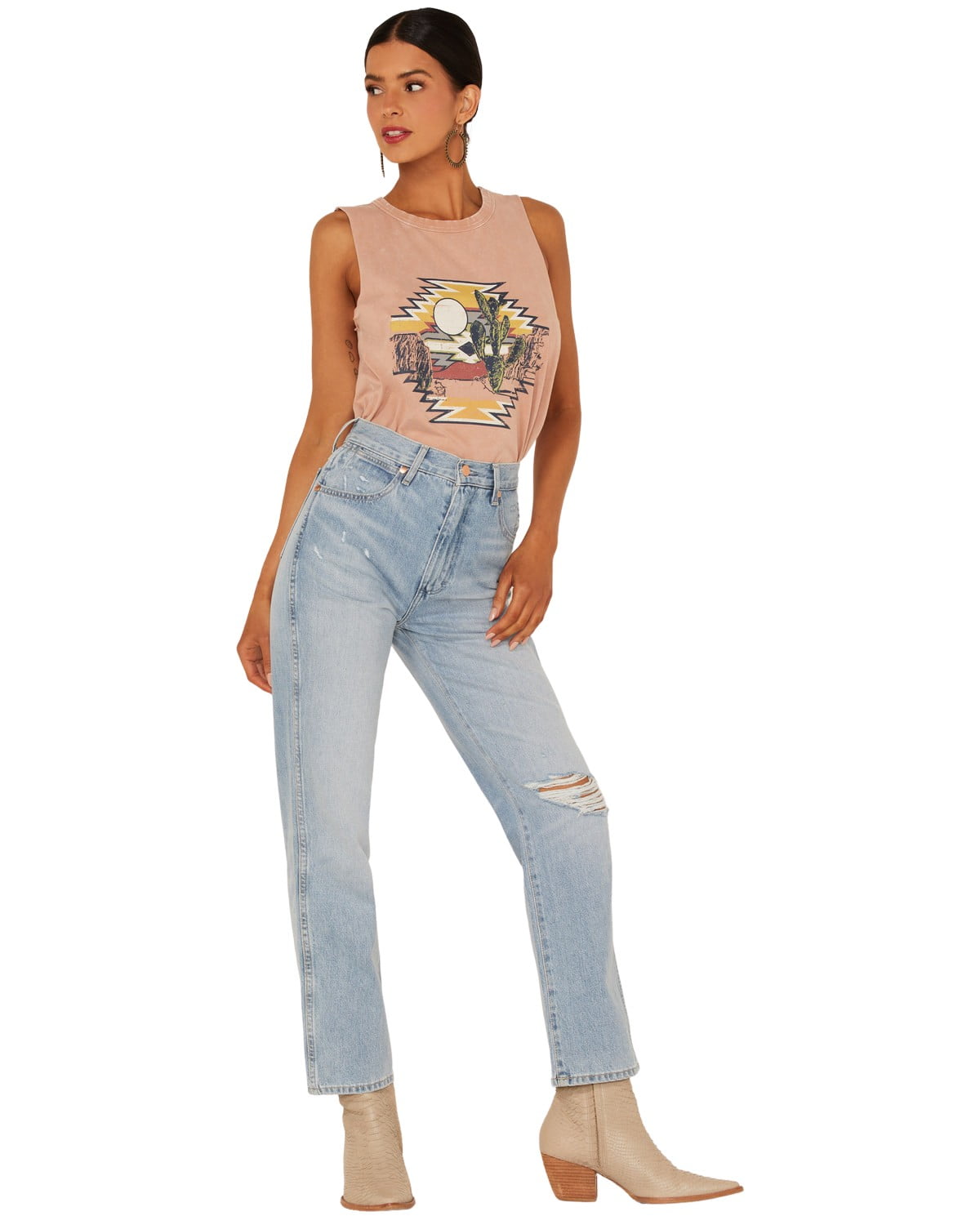 Jeans WR.UP® in denim navetta vita altissima con inserti
