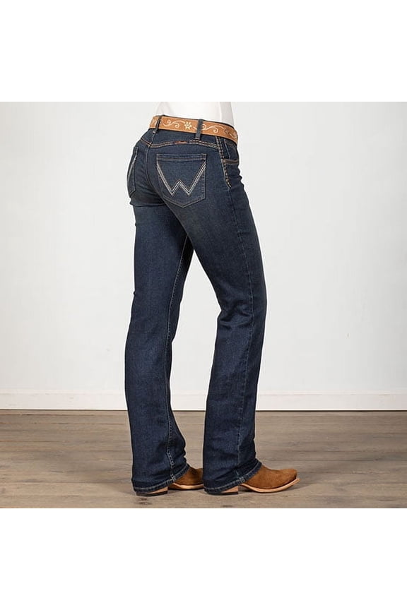 Women's Shiloh Dark Wash Low Rise Ultimate Riding Stretch Bootcut Jeans Dark Wash 29W x 34L