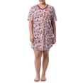 thumbnail image 1 of Wrangler Women's Short Sleeve V-Neck Sleepshirt, S-4X, 1 of 8
