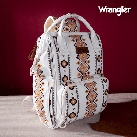 Wrangler Women's Women'S Southwestern Print Canvas Backpack Tan One Size