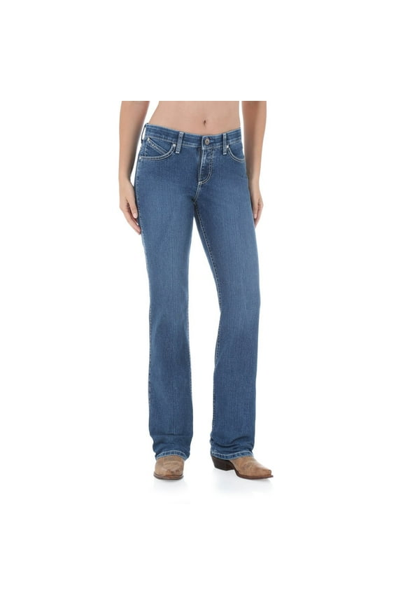 Women's Ultimate Riding Q-Baby Bootcut Jeans Denim 35x34