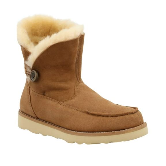 Wrangler Women's Wedge Boot Moc Toe Chestnut 7 1/2 M