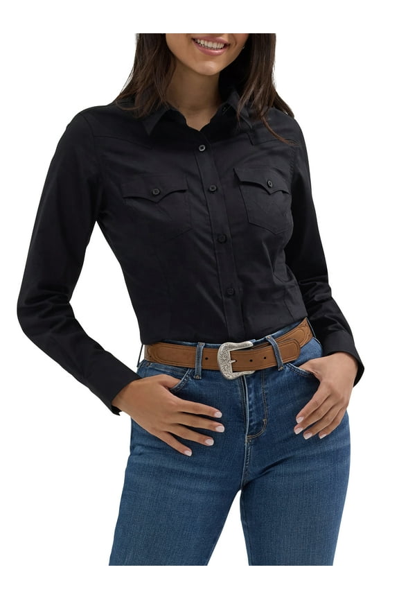 ® Women's Western Long Sleeve Button Front Shirt