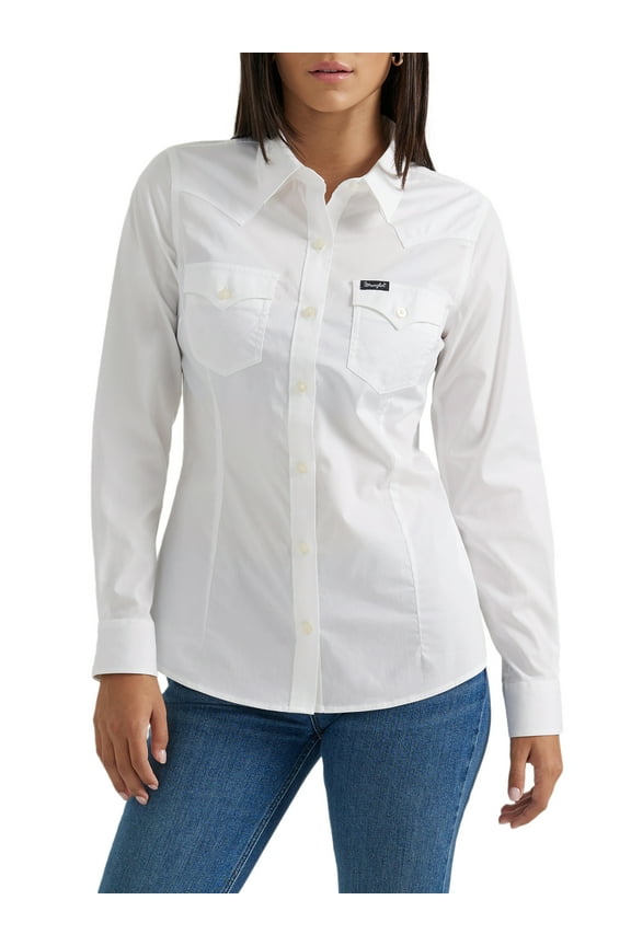 ® Women's Western Long Sleeve Button Front Shirt