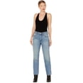 thumbnail image 1 of Wrangler Women's Wild West Light Wash High Rise Straight Jeans Light Wash 30W x 28L, 1 of 4