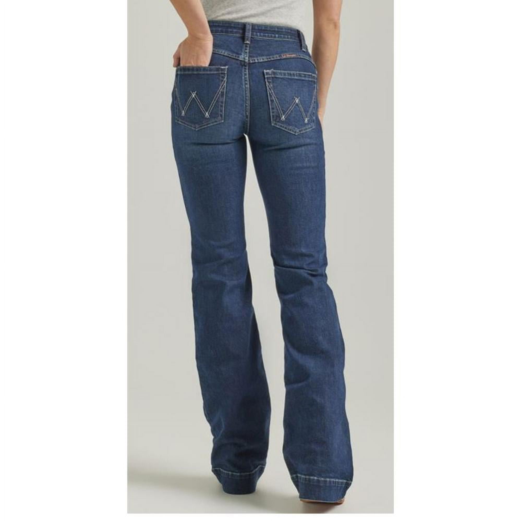 Wrangler Women's Willow Dark Wash Mid Rise Ultimate Riding Trouser ...