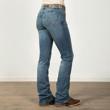 Wrangler Women's Willow Mid Rise Trousers - Parker Wash