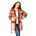 thumbnail image 1 of Wrangler Womens 112322127  Cardigan with Hood L Oatmeal, 1 of 2