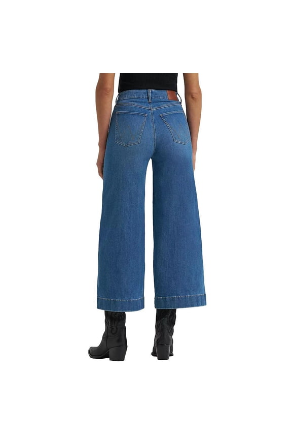 Womens Be Spoke Miranda Wide Crop Jeans 32x28 Denim