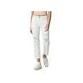 thumbnail image 1 of Wrangler Womens Distressed Cropped Jeans White 10, 1 of 1
