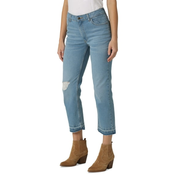 Wrangler Womens Flared Ankle Jeans Light Wash 18