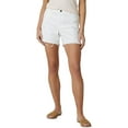 thumbnail image 1 of Wrangler Womens Ripped Denim Shorts White 8, 1 of 2