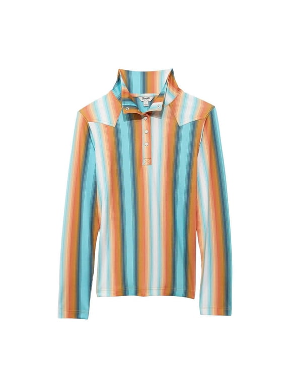 Womens Performance L/S Pull Over L Sky