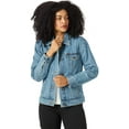 thumbnail image 1 of Wrangler Womens Relaxed Fit Memory Maker Jean Jacket Large Basin, 1 of 6