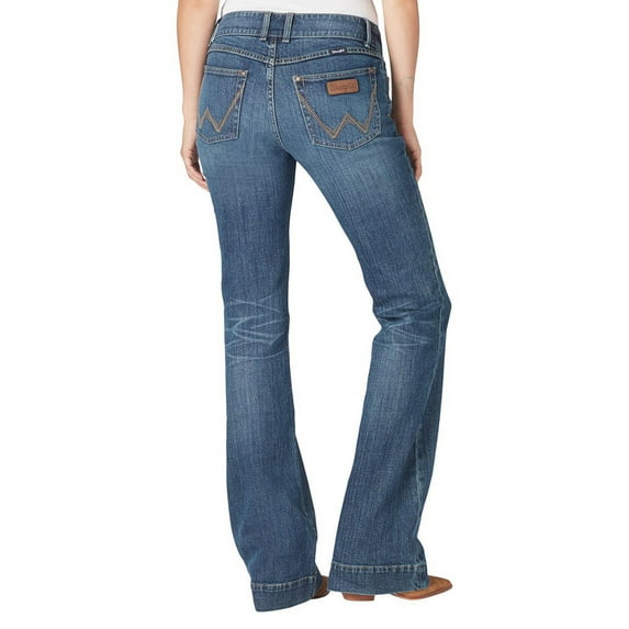 Wrangler Womens Retro Mae Trouser Jean - Mid Rise 7x34 Denim