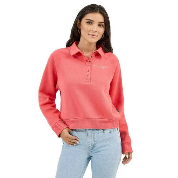 Wrangler Womens Retro Sweatshirt M Pink