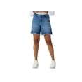 thumbnail image 1 of Wrangler Womens Ripped Denim Shorts Medium Wash 10, 1 of 1